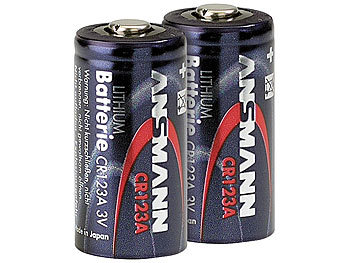 Foto-Lithium-Batterie CR123A, 3 V, im 2er-Sparpack / Batterien