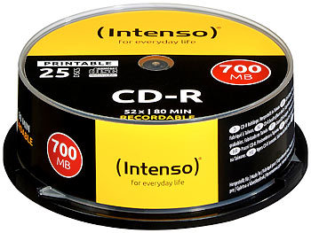 Intenso CD-R 700MB 48x printable inkjet, 200er-Spindel