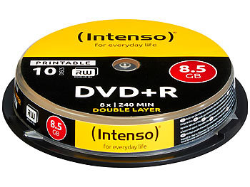 Intenso DVD+R 8,5GB 8x Double Layer, 10er-Spindel
