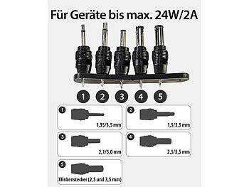 KFZ Adapter 12V -> 5,5mm Klinkenstecker, 13,95 €
