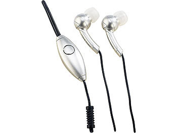auvisio Stereo-Ohrhörer & Sprechgarnitur, 2,5mm Klinke 