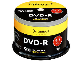 Intenso 2er-Set DVD-R 4.7GB 16x mit je 50 Rohlingen