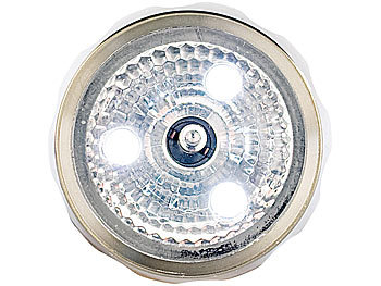 Lunartec Hybridtaschenlampe mit 3 LEDs & 1 Xenonleuchte, 0,4 W, 14 lm