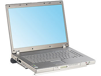 c-enter Notebook Aluminium Cooler-Pad mit 3-Port USB2.0-Hub