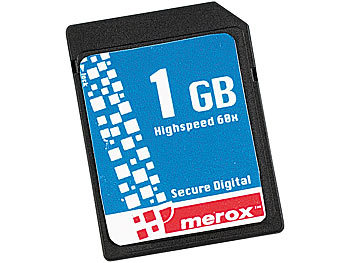 Merox SecureDigital (SD) Speicherkarte 1GB (SD Karte) 
