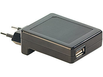 revolt USB-Adapter 110-240V für iPhone, iPod, MP3-Player, Navi u.v.m.