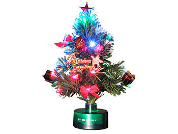 LED Weihnachtsbaum mit Glasfaser Farbwechsler