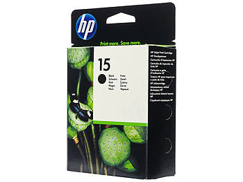 Original HP 15 Schwarze Tintenpatrone – Kompatibel Mit HP-Druckern