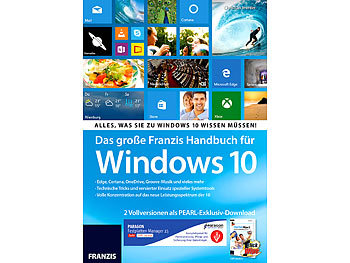 FRANZIS Großes Handbuch für Windows 10 + Paragon Suite & OneClick Wipe