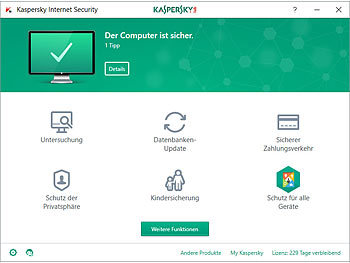 Kaspersky Internet Security 2018 Special Edition: 2 Geräte & 2x Android-Security