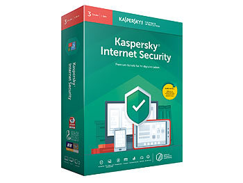 Echtzeit-Schutz vor Internet-Bedrohungen: Kaspersky Internet Security 2019 schützt insgesamt 3 PCs, Laptops oder Macs, persönliche Daten und