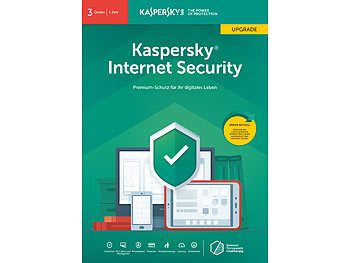 Kaspersky Internet Security 2019 Upgrade - 3 Lizenzen für PCs/Macs