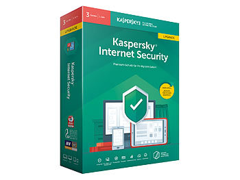 Kaspersky Internet Security 2019 Upgrade - 3 Lizenzen für PCs/Macs