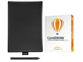Corel CorelDraw Home & Student Suite 2019 inkl. Grafiktablett One by Wacom