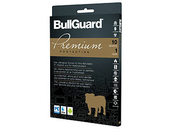 Bullguard Premium Protection, Jahreslizenz für bis zu 10 Geräte