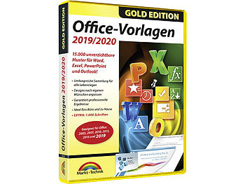Excel Vorlagen: MUT Office-Vorlagen 2019 Gold Edition