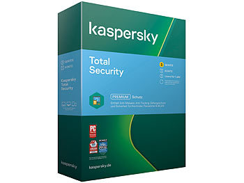 Kaspersky Total Security 2021 - Produkt-Key für 3 Geräte (PC/Mac/Android/iOS)
