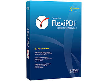 PDF Konverter: SoftMaker FlexiPDF Home & Business 2022 für bis zu 3 PCs