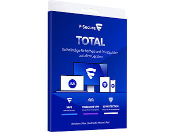 F-Secure TOTAL Internet Security, 5 Geräte, 12 Monate + 6 Monate Gratis