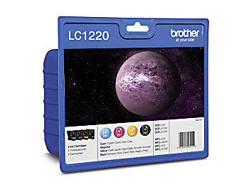 Brother Original Tintenpatronen Value-Pack LC-1220, BK/C/M/Y