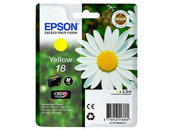 Druckerpatronen, Epson: Epson Original Tintenpatrone T1804, yellow