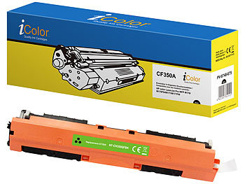 Laser-Patrone refilled: iColor recycled HP CF350A / No.130A Toner- Rebuilt- black