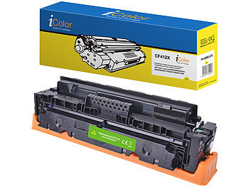 Patronen Laserdrucker: iColor Kompatibler Toner für HP CF412X / 410X, yellow