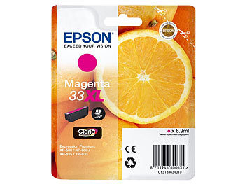Originalpatrone: Epson Original Tintenpatrone 33XL T3363, magenta