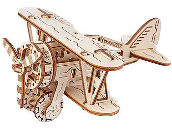 Wooden City Kinetisches 3D-Holzpuzzle "Doppeldecker", ohne Klebstoff