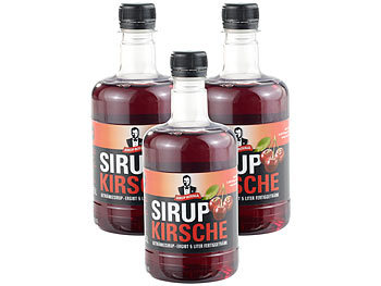 Sirup Royale mit Kirsch-Geschmack, 3x 0,5 Liter, PET-Flaschen