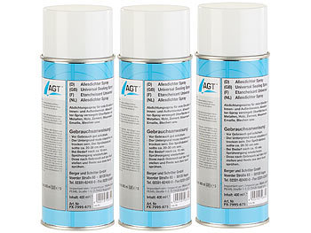 Alles dicht Spray: AGT Allesdichter-Spray, weiß, 3x 400 ml