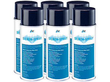 Silikon Spray: AGT 6er-Set Silikonspray, je 400 ml
