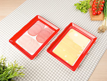 Frischhaltedose 2er SetAufschnittdose Aufschnittbox Wurst Käse 2in1 stapelbar 