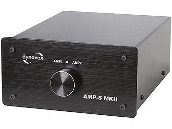 Lautsprecher Umschalter: Dynavox Verstärker-/Boxen-Umschalter AMP-S MKII, schwarz
