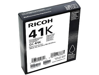 Ricoh Original Tintenpatrone GC41, schwarz