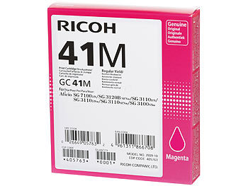 Ricoh Original Tintenpatrone GC41, magenta