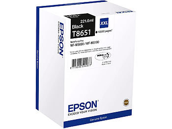Druckerpatronen: Epson Original Tintenpatrone T8651, schwarz