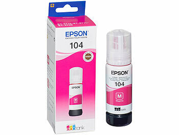 Nachfülltinten, Epson: Epson Original-Nachfüll-Tinte C13T00P340, magenta (rot), 104-Serie, 65 ml
