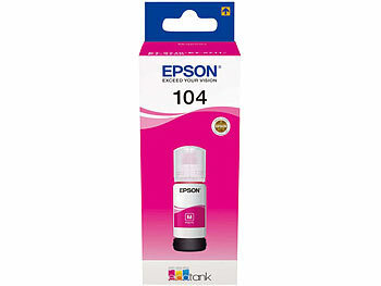 Epson Original-Nachfüll-Tinten C13T00P140 - 440, B/C/M/Y, 104-Serie, je 65ml