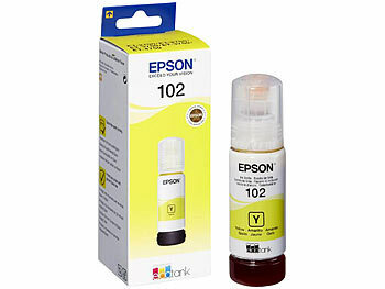 Nachfüllflaschen: Epson Original-Nachfüll-Tinte C13T03R440, yellow (gelb), 102-Serie, 70 ml