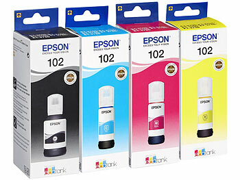 Epson Original-Nachfüll-Tinten C13T03R140 - 440, B/C/M/Y, 1x 127ml, 3x 70ml