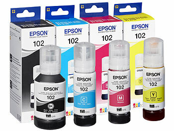 Multipack: Original Nachfülltinten, Epson: Epson Original-Nachfüll-Tinten C13T03R140 - 440, B/C/M/Y, 1x 127ml, 3x 70ml