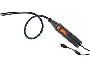 USB Inspektionskamera: Somikon USB-Endoskop-Kamera UEC-2620, VGA, Schwanenhals, 4 LEDs