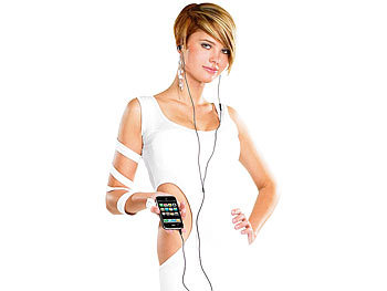 auvisio Stereo-Ohrhörer "Crystal Clear" mit Freisprecher für iPhone