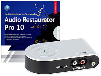 auvisio USB-Stereo-Phono-Vorverstärker mit Bearbeitungssoftware