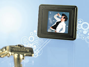 Somikon Digitales Mini-Fotoalbum mit Farb-LCD-Display (3,8 cm)