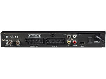 auvisio DVB-T-Receiver & Mediaplayer mit Videorecorder & HDMI, schwarz