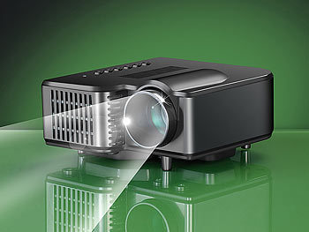 SceneLights Clip-LED-Beamer 40 Lumen LB-936 mit Media-Player & AV-In