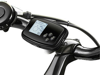 NavGear 10in1-GPS-Navi-Sport-Computer "GO-200.sport" mit Fahrrad-Mount