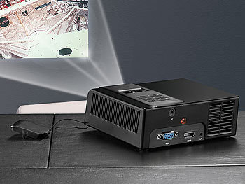 SceneLights HDMI-DLP-Beamer DL-345.HDMI SVGA/ 200 Lumen/ 2000:1